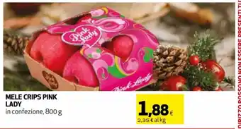Coop Lady Mele Crips Pink in confezione, 800 g offerta