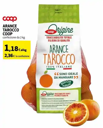 Coop Arance Tarocco Coop confezione da 2 kg offerta