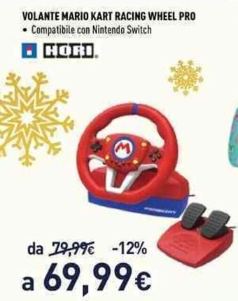 Unieuro Hori Volante Mario Kart Racing Wheel Pro offerta