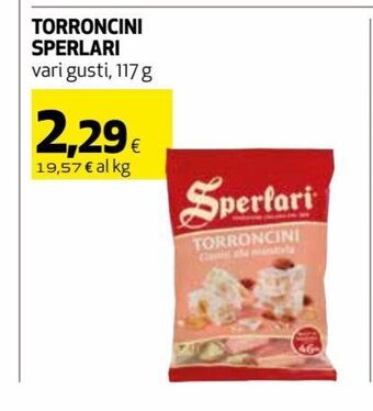 Coop Torroncini Sperlari vari gusti, 117 g offerta