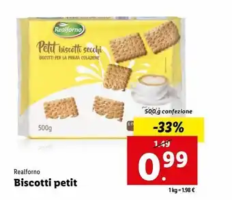 Lidl Biscotti petit offerta