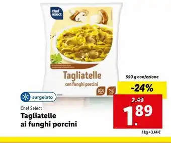 Lidl Tagliatelle ai funghi porcini offerta