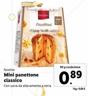 Lidl Mini panettone classico offerta