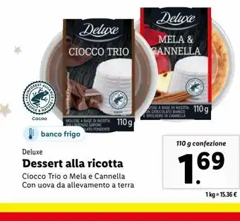 Lidl Dessert alla ricotta offerta