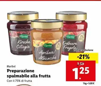 Lidl Preparazione spalmabile alla frutta offerta