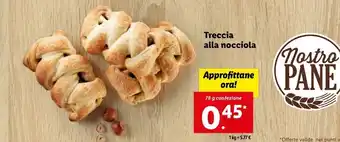 Lidl Treccia alla nocciola offerta