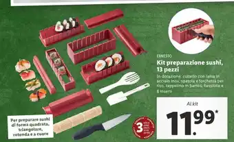 Lidl Kit preparazione sushi, 13 pezzi offerta