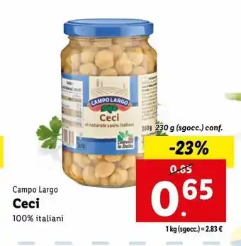 Lidl Ceci offerta