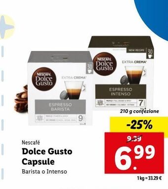 Lidl Dolce gusto capsule offerta