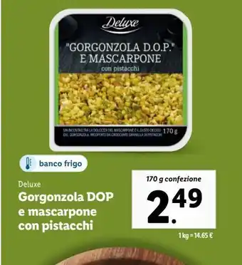 Gorgonzola dop e mascarpone con pistacchi