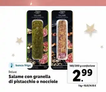 Lidl Salame con granella di pistacchio o nocciole offerta