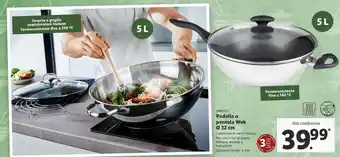 Lidl Padella o pentola wok diametro 32 cm offerta
