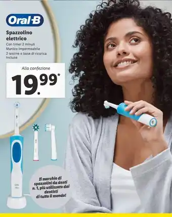 Lidl Spazzolino elettrico offerta