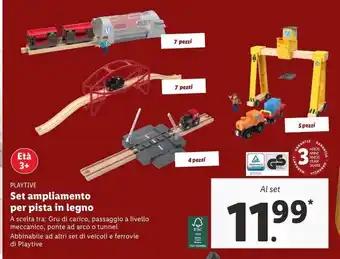 Lidl Set ampliamento per pista in legno offerta