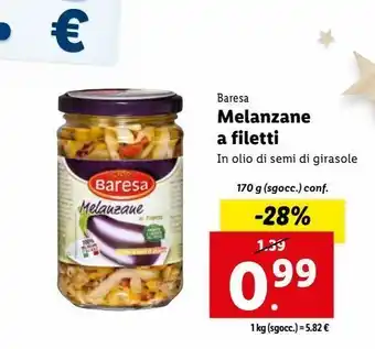 Lidl Melanzane a filetti offerta