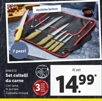 Lidl Set coltelli da carne offerta