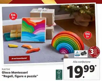 Lidl Gioco montessori 'regoli, figure o puzzle' offerta