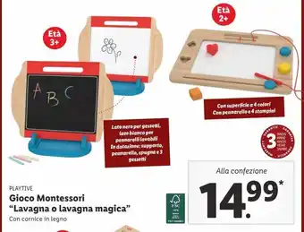 Lidl Gioco montessori 'lavagna o lavagna magica' offerta