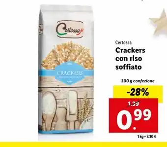Lidl Crackers con riso soffiato offerta