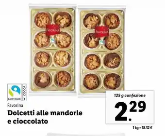 Lidl Dolcetti alle mandorle e cioccolato offerta