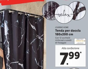 Lidl Tenda per doccia 180x200 cm offerta