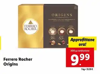 Lidl Ferrero rocher origins offerta