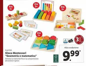Lidl Gioco montessori 'geometria o matematica' offerta