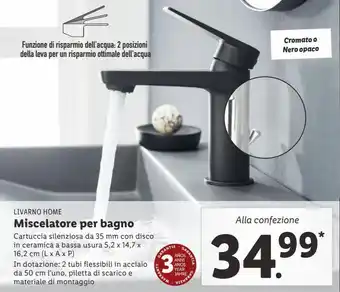 Lidl Miscelatore per bagno offerta