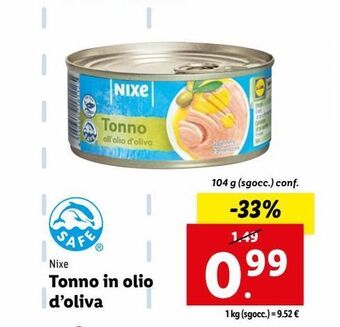Lidl Tonno in olio d'oliva offerta