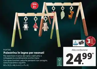 Lidl Palestrine in legno per neonati offerta