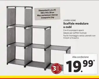Lidl Scaffale modulare a cubi offerta