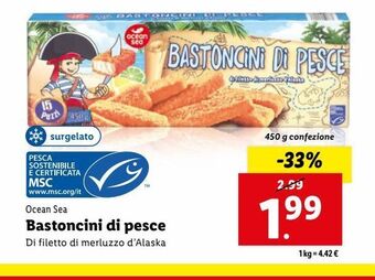 Lidl Bastoncini di pesce offerta