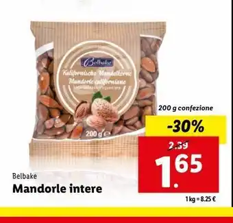 Lidl Mandorle intere offerta