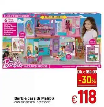 Galassia Barbie casa di Malibù offerta