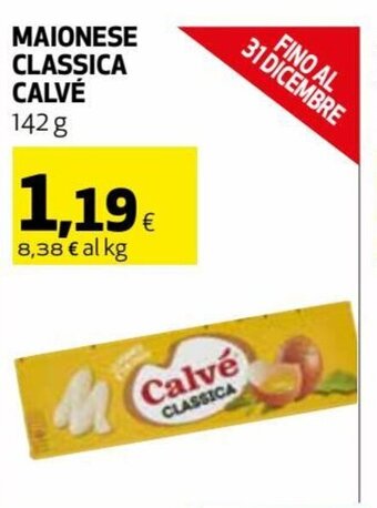 Coop Maionese Classica Calvé 142g offerta
