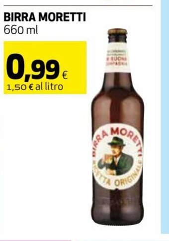 Coop Birra Moretti 660 ml offerta