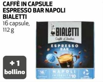 Coop Bialetti Caffè in Capsule Espresso Bar Napoli 16 Capsule 112 g offerta