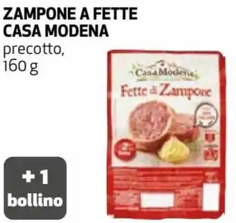 Coop Casa Modena Zampone a Fette precotto 160 g offerta