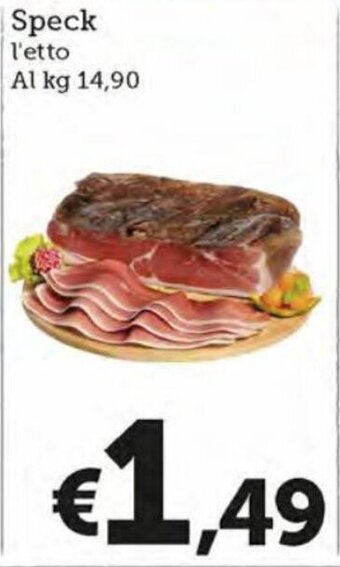 MAX Supermercati Speck l'etto offerta