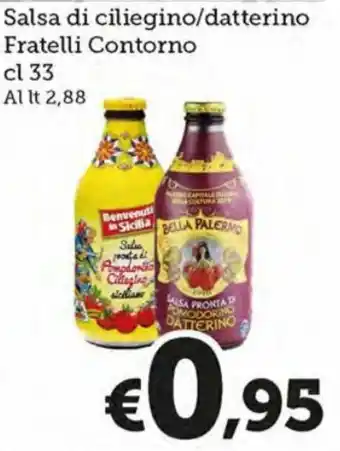 Salsa di ciliegino/datterino Fratelli Contorno cl 33