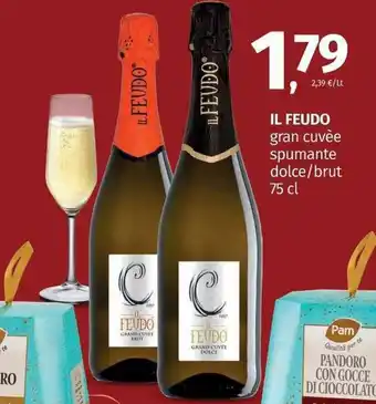 Pam Il Feudo Gran curvèe spumante dolce/brut 75 cl offerta