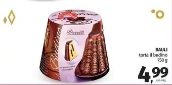 Pam Bauli torta il budino 750 g offerta