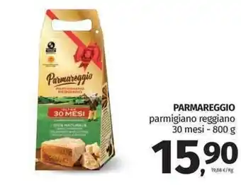 Pam Parmareggio parmigiano reggiano 30 mesi - 800 g offerta