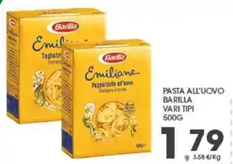 Interspar Barilla Pasta All'Uovo vari tipi 500 g offerta
