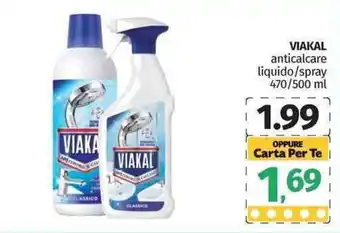 Pam Viakal anticalcare liquido/spray 470/500 ml offerta