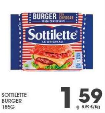 Interspar Sottilette Burger 185 g offerta