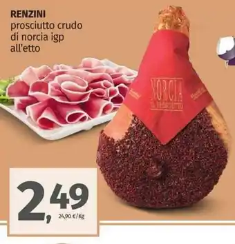 Pam Renzini prosciutto crudo di norcia igp offerta