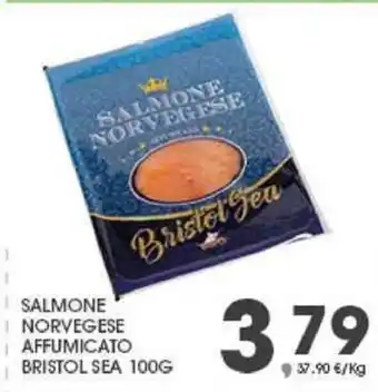 Interspar Salmone Norvegese Affumicato Bristol Sea 100 g offerta