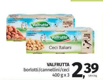 Pam Valfrutta borlotti/cannellini/ceci 400 g x 3 offerta