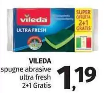 Pam Vileda spugne abrasive ultra fresh 2+1 Gratis offerta